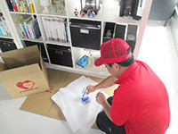 小物荷造り